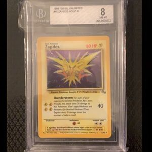 Zapdos 15/62 Holo Unlimited Pokémon Fossil (1999) Pokemon Card